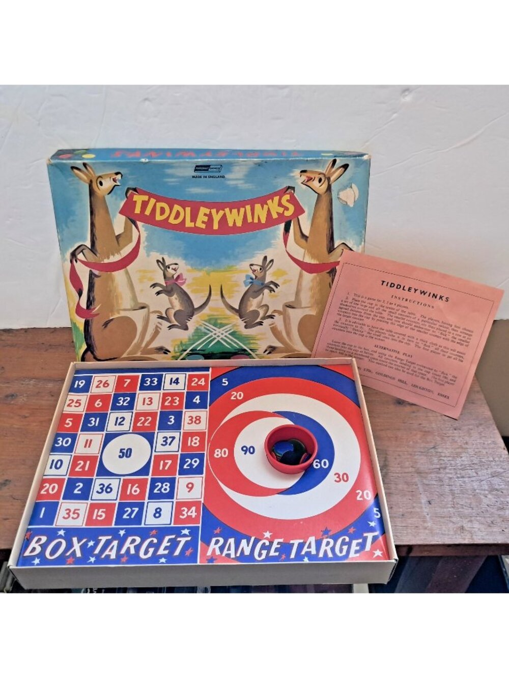 Retro Tiddleywinks Traditional Family Game-Marchant Games England